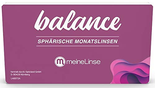 meineLinse Balance sphärische Monatslinse 3 Stück (ehemals Oculsoft) (-6.00, 8.6, 14.00, 3)
