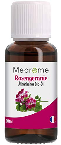 Rosengeranienöl BIO⎟30ml Rosengeranie Ätherisches Öl 100% Naturrein⎟Aromapflege⎟Wohlbefinden – ausgleichend – anti Stress – Beruhigend – elastische Haut – Akne Pickel bekämpfen – mindert Cellulite