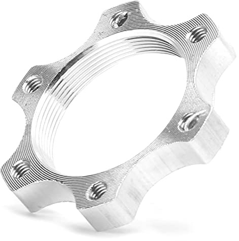 Disc Brake Flange Disc, 6-Hole Threaded Seat Adapter Base, 44mm Base Disc Brake Thread Conversion Seat for Bike Refurbishment