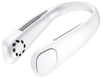 Ventilador de cuello portátil – Ventilador colgante de refrigeración de 360°, ventilador de cuello personal recargable por USB, ventilador de cuello portátil adecuado para viajes, deportes, oficina,
