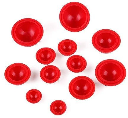SAZDFY Physiologisch Unbedenklich Medizinisches Schröpfset für Faszientherap， Ideal für Blutiges Schröpfen/Grippe/Kopfschmerzen (rot)