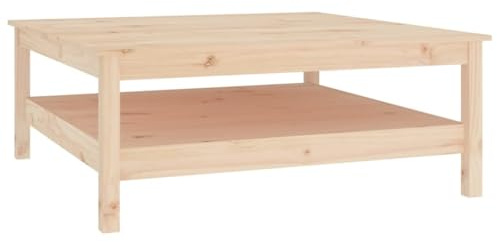 vidaXL Mesa de Centro 100x100x40 cm Madera Maciza de Pino