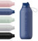 Chilly's Series 2 Flip Water Bottle with Sports Flip Lid, Telescopic Straw and Nylon Carry Loop - Easy Flip Lid, Straw Cleaning Brush Included - 500ml - Whale Blue