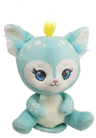 Shoulderkins - Pop: Kuscheltier aus softem Plüsch, mit Magnet zum Platzieren auf der Schulter, türkis (18039)