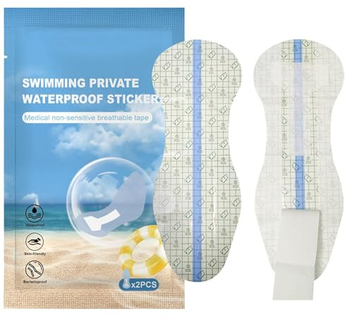 4Stk Wasserdichte Slipeinlage - Transparente Wasserdichte Slipeinlage Aus PU Für Badebekleidung | Tragbarer Schwimmaufkleber Private Slipeinlage Zum Schwimmen, Sicherer Badebekleidungsaufkleber