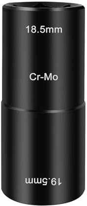 BOROCO Llave de vaso de doble cabeza de 18,5 x 19,5 mm, llave de impacto, herramienta para quitar tuercas de rueda para Ford