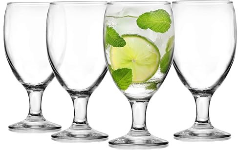 Glasmark KROSNO 1992 Vasos de Cerveza Tulipanes, Juego de 4 Vasos de Cerveza Pils de 500 ml, Vasos Stout para Cerveza, cócteles, Vasos de cóctel, Apto para lavavajillas