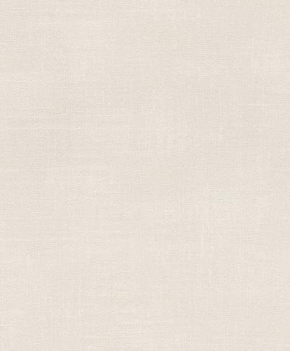 Rasch Papier peint 285307 - Papier peint uni aspect lin beige - 10,05 m x 0,53 m (L x l)