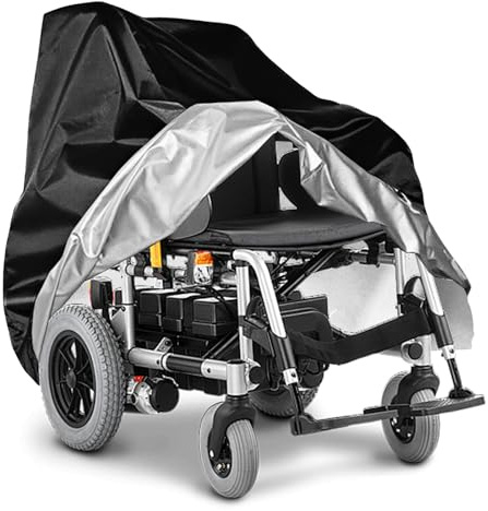 Wasserdichte Abdeckung Für Rollstuhlfahrradroller, Schutzhülle Für Rollstuhl, 210d Oxford-Stoff Elektromobil Abdeckhauben, Rollstuhlabdeckung, Wasserdicht Abdeckplane Für Elektromobil, 115x75x130CM