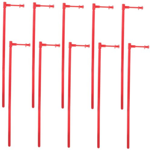 JOINPAYA 10ensembles Jeux De Tiges De Moulin à Vent Plastique pour Bricolage Tiges Légères Réutilisables Accessoires De Remplacement pour Fabrication De Moulins Décoratifs De Jardin Kit DIY