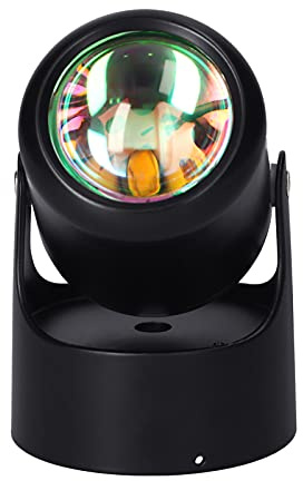 Proiettore USB Lampada a LED Proiezione al tramonto Lampade da tavolo o da parete a LED Rotazione di 180 gradi Luce notturna decorativa per soggiorno camera da letto Fotografia per feste Live Stream