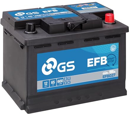 GS EFB027 12V 65Ah 600 CCA EFB Start Stop Car, Truck & Van Battery