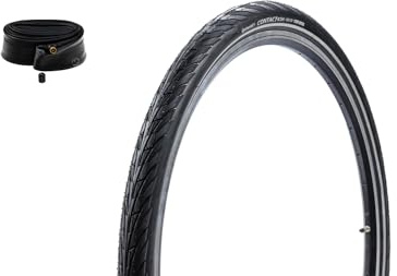 28 Zoll Fahrrad Reifen mit Schlauch AV 28x1.75 Citybike 47-622 tire