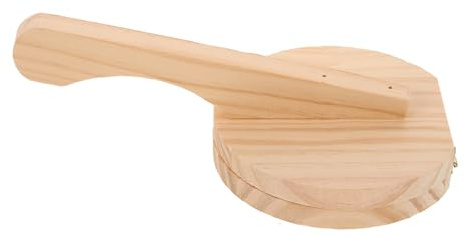 Gadpiparty Prensa Tortillas de Madera para Hacer Masa Asas Seguras y Resistentes, Adecuado Elaboración de Raviolis y Empanadillas en Cocina Casera