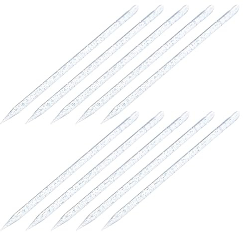 OSALADI Bâtonnets de Manucure 9,5 Cm en Plastique Bleu 100 Pièces, Outils Précis pour Repousse-cuticules et Nail Art, Bâtonnets Nettoyants pour Ongles, Kit Professionnel et Usage