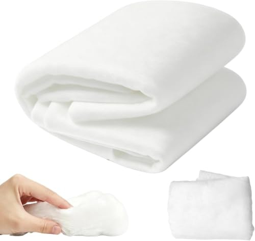 Stoppningsvadd volymvlies 200 g/m², 100 % polyester tvättbar strykbar patchworkvlies vliesvaddtering stoppning vadd som fyllning vlies inget självhäftande lager, för stoppning, quiltning, sömnad och