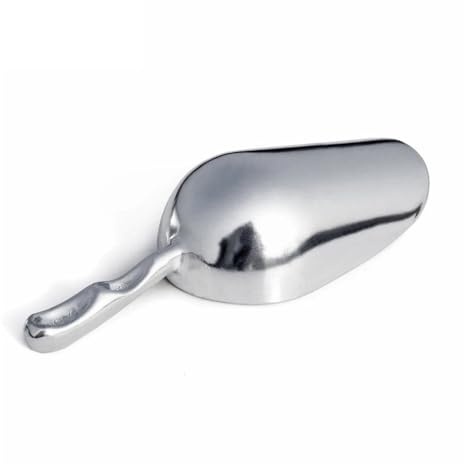 Paletta per il ghiaccio Paletta for ghiaccio in alluminio, paletta for caramelle, for alimenti e farina(Stainless Steel 10oz)
