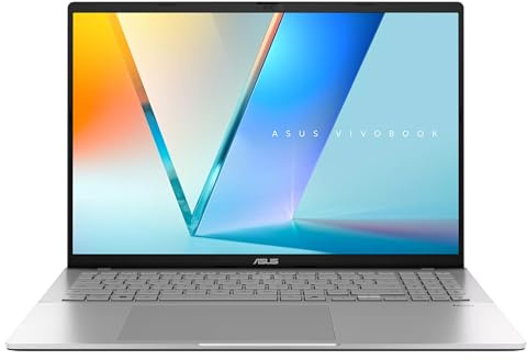 ASUS Vivobook S16 PC Laptop | 16 Full HD+ OLED Screen | Intel Core Ultra 7 255H CPU | 16GB DDR5 RAM | 1TB NVMe SSD | Backlit Keyboard | Wi-Fi 6 | Windows 11 Home - Cool Silver
