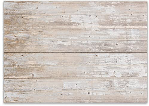 Younikat 100 Sets de Table en Papier Aspect Bois Clair I DIN A3 I Sets de Table napperons sous-Nappe Beige Deko Nature Moderne jetable Look usé I dv121