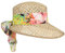 Lipodo Carina Strohcap - Elegante Sonnenvisor - Damencap mit Schirmlänge 9.5 cm - Atmungsaktiv für Damen - Sommer - Made in Italy Natur One Size
