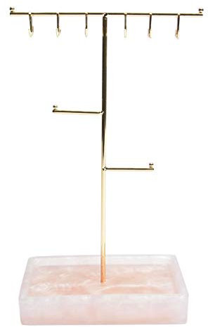 Stackers Schmuckständer, Rosenquarz, T-förmig, groß