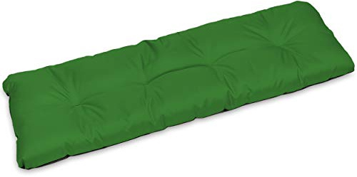 SuperKissen24. Sitzkissen Bankkissen Bankauflage für Gartenbank - 120x38 cm - Outdoor und Indoor - grün