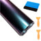 Pellicola Adesiva Protettiva,30 * 300cm Pellicola Adesiva Fibra di Carbonio Rivestimento Adesivo Colore variabile da Viola a Blu Camaleonte,Car Sticker Wrapping Auto e Moto