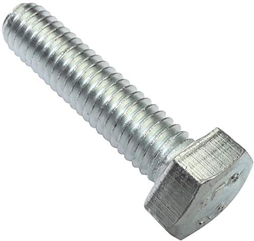 AERZETIX - C47304 - Satz von 100 stück - bolzen schrauben sechskantschrauben M6x25 - mit sechskantkopf - Ø6x25mm - DIN 933 - klasse 8.8 - aus verzinktem stahl - heimwerken - montagewerkzeug eisenwaren