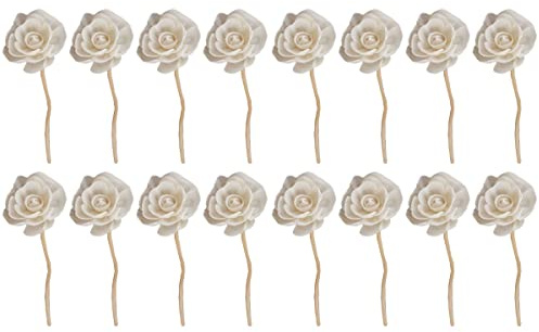 16 Piezas Flor De De Ratán Palo Volátil De Flores Secas Varillas Difusoras De Caña Decorativas Ratán Aromático Flor De Ratán Inis De Madera Aromaterapia Oficina Con Palo