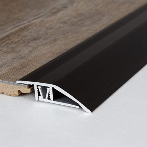 Ausgleichsprofil | Aluminium | Edelstahl | Breite 41 mm | Länge 1000 mm | Gebohrt/Klicksystem | Klick-Ausgleichsprofil | 1 Stück
