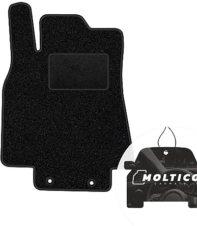 moto-MOLTICO Fahrer Fußmatte Auto Velours Fahrerseite Autoteppiche | Schwarz Fahrermatte 1-teilig passend für Mercedes-Benz B-Klasse W245 2005-2011