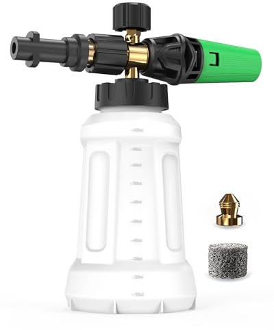 OHAYORI Snow Foam Lance for Karcher K2 K3 K4 K5 K6 K7 Pressure Washer, Replacement Cannon Upgraded Connect & Power Thick Soap Dispensal Adjustable Spray Nozzle, High Car Wash Gun