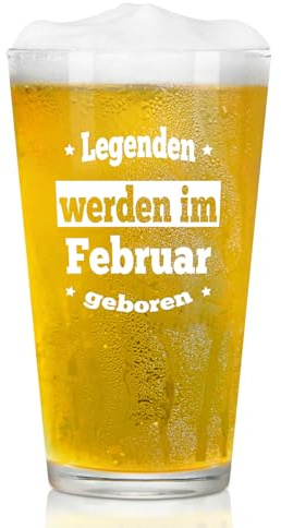Joymaking Bierglas - Sinnvolle Lustige Geschenke für Männer zum Geburtstag, Geschenkidee für Papa, Freund, Mitarbeiter, Sohn, Opa im Februar 15oz