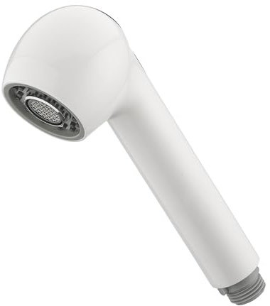 Doccetta Estraibile per Lavello EUROSANIT Finitura Bianca | Soffione a 2 Funzioni con Getto Aerato e a Pioggia | Compatibile con Rubinetti Standard e Facile da Installare | by EUROSANIT