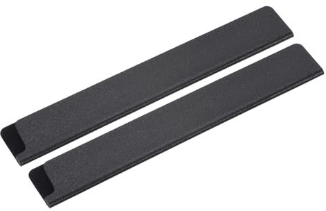 M METERXITY 2 Pack ABS Knife Sheaths - Kitchen Knife Protectors Covers Universal Knife Edge Guards, Apply to Slicing Carving Knife Kitchen (8 Inch, Black)