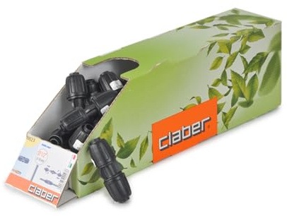 Claber 91023 - Raccordo per tubo flessibile, 1/2, 25 pezzi