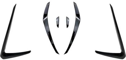 JCAKES Auto Frontspoiler Für VW Für Golf 7 GTI 2013-2016 Frontschürze Seite Air Vent Trim Auto Intake Rahmen Grille Splitter Spoiler Canard Lip Frontsplitter Stoßstangenlippe (Farbe : 6-teiliges Set)