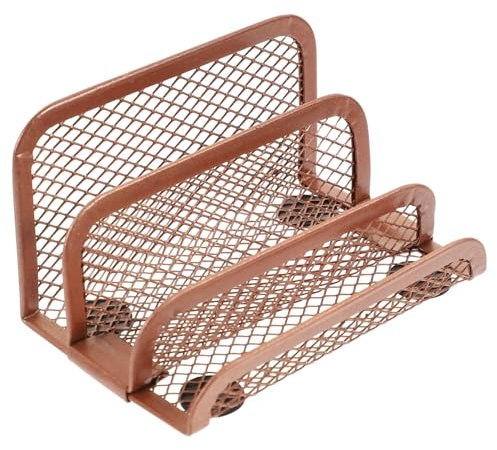 VILLCASE 5stücke Desktop Buchständer Und Zeitschriftenhalter Eleganter Organizer Für Büro Zuhause Und Schule Roségold Mit Ecken Für