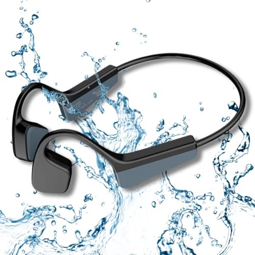 DOJANI Bone Conduction Headphones| Bluetooth 5.2 Over Ear Wireless Swimming Headphones| Open Ear Headphones| 12h Playtime for Running, Jogging, Cycling, Outdoor Sport, Hiking