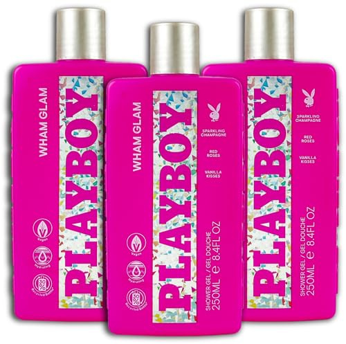 3 er Pack Playboy Wham Glam Shower Gel 3x 250 ml