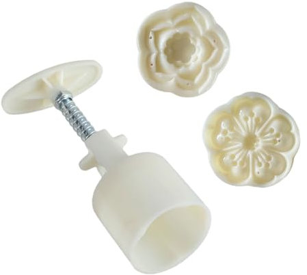 Molde para tartas de luna con 2 sellos, para pasteles de judías verdes, prensado a mano, herramienta para hornear postres para festivales