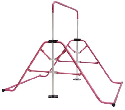 Barra de gimnasia para niños, plegable, para interiores, gimnasia, altura ajustable 115-155 cm, para entrenamiento en casa infantil