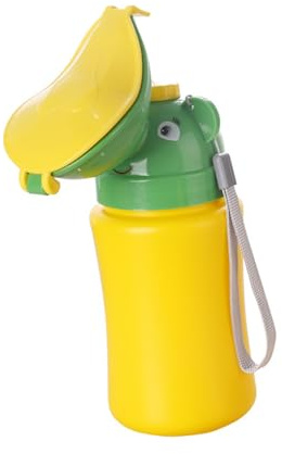 Kinderfahrzeug Urinalflasche für Unterwegs, Pp, Gelb, Leicht | Pp Ausführung, Ausreichend Fassungsvermögen, für Schlafzimmerbedarf und Notfälle, Leicht zu Tragen und Reinigen