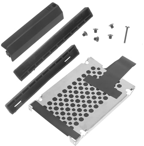 BESPORTBLE Festplattenhalter intern aus robustem Eisen ABS Gummi vibrationsdämpfende Montageschiene mit Schrauben kompatibel für Thinkpad Ti Adapter einfach zu montieren und leicht