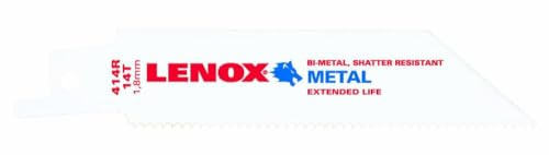 Lenox 5-Pack 4-in 14-Tpi Bi-Metal Reciprocating Saw Blade