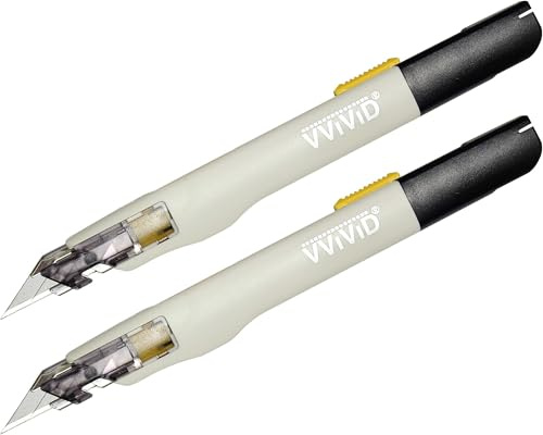 VViViD+ Premium Retractable Precision Balanced Multi-Use Utility Blade (2 pieces)