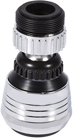 Filtro Aireador para Grifo Giratorio 360 Grados, ABS Cromado, Ahorro de Agua, 64mm, Plateado, para Cocina y Baño | Aireador de Grifo Giratorio 360° en ABS Cromado, Ahorro de Agua 64mm, Accesorio Universal para Cocina y Baño