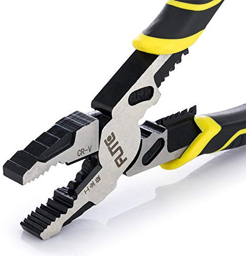 4-in-1 Pro Lineman Plier Tools -9” Combination Pliers with Wire Stripper+Crimper+Cutter+ Winding Function,Industrial Grade Linesman Plirs-Chrome Vanadium Steel Forged