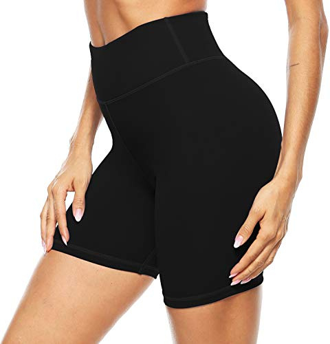 Persit Kurze Damen Sporthose, High Waist Radlerhose Laufshorts Sport-Shorts Leggings Kurz Laufhose Sommer für Yoga Fitness