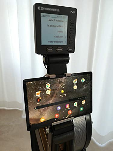 Generisch Concept2 modell C & Model D surfplatta och smartphone hållare upp till 11 tum skärmdiagonal